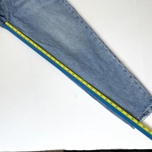 We Wore What Women's High Rise Boyfriend Jeans Taper Leg Light Wash size 25 - Picture 5 of 10